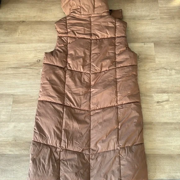 Avec Les Filles Women's Quilted Longline Puffer Vest Sz XL - Picture 12 of 14